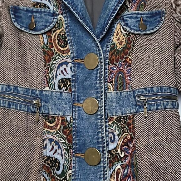 Vintage Sylvia's 90s Y2K Jacket Size Medium - Picture 5 of 9